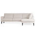 Taru Chaise Longue, Sense Fabric 4001 White, W 262 cm / Right