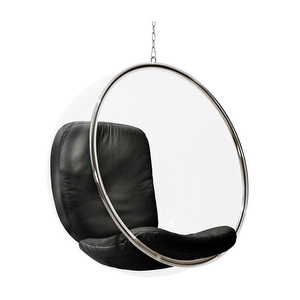 Kuplatuoli, musta nahka