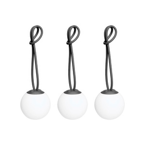 Bolleke Mini -riippuvalaisinsetti, anthracite, 3 kpl