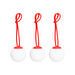 Bolleke Mini -riippuvalaisinsetti, red, 3 kpl