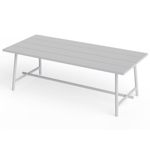 Fred's-ruokapöytä, light grey, 220 x 100 cm