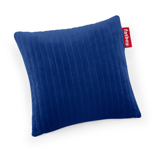 Hotspot Quadro Line Velvet -lämpötyyny, flash blue, 45 x 45 cm