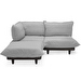 Paletti-ulkosohvasetti, rock grey, medium