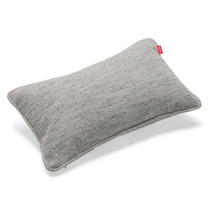 Puff Pillow -tyyny, Mingle-kangas grid stone, 38 x 65 cm