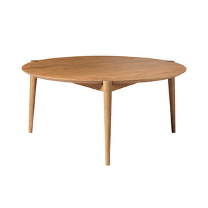 D102 Søs -sohvapöytä, öljytty tammi, ⌀ 85 cm