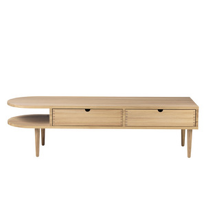 F24 Radius -penkki, luonnonvärinen tammi, 45 x 145 cm