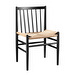 J80 Chair, Black Beech / Natural