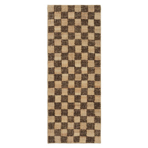 Check Wool Jute -käytävämatto, coffee/natural, 70 x 180 cm Check Wool Jute -käytävämatto, coffee/natural, 70 x 180 cm