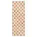 Check Wool Jute -käytävämatto, off-white/natural, 70 x 180 cm