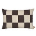 Fold Patchwork -tyyny, coffee/undyed, 40 x 60 cm