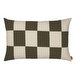 Fold Patchwork -tyyny, dark olive / undyed, 40 x 60 cm