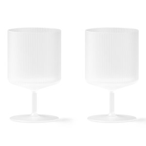 Ripple-viinilasit, frosted, 2 kpl