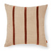 Senti Stripe -tyynynpäällinen, linen / carob brown, 50 x 50 cm