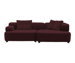 Alphabet-sohva, Christianshavn-kangas 1141 punainen, käsinoja