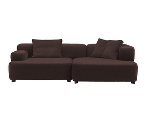 Alphabet-sohva, Christianshavn-kangas 1135 sininen/oranssi, käsinoja