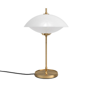 Clam-pöytävalaisin, opaali / messinki