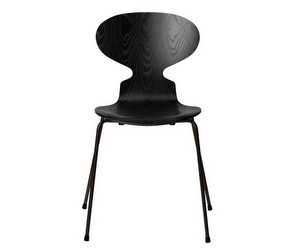Muurahais-tuoli 3101, black/black, kuultomaalattu Muurahais-tuoli 3101, black/black, kuultomaalattu