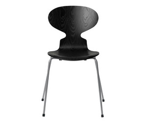 Muurahais-tuoli 3101, black/silver grey, kuultomaalattu Muurahais-tuoli 3101, black/silver grey, kuultomaalattu