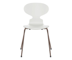 Muurahais-tuoli 3101, white/dark brown, peittomaalattu Muurahais-tuoli 3101, white/dark brown, peittomaalattu