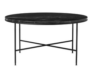 Planner-sohvapöytä, musta marmori, ⌀ 80 cm Planner-sohvapöytä, musta marmori, ⌀ 80 cm