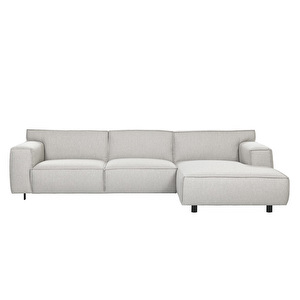 Vesta-divaanisohva, Nancy-kangas soft grey, L 300 cm / oikea