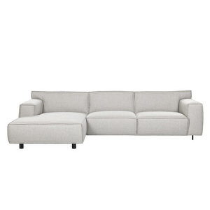 Vesta-divaanisohva, Nancy-kangas soft grey, L 300 cm / vasen