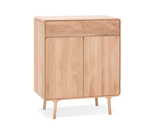 Fawn Cabinet, White-Oiled Oak, 90 x 110 cm