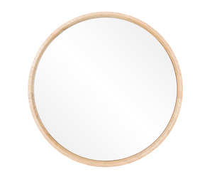 Look Mirror, White-Oiled Oak, ø 22 cm