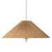 Tynell 1972 -riippuvalaisin, bambu/messinki, ⌀ 90 cm