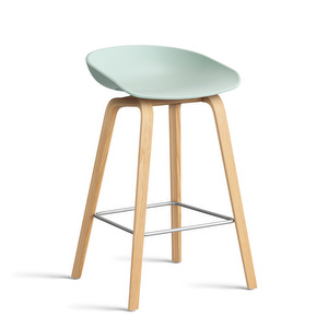 About A Stool AAS 32 -baarijakkara, dusty mint / tammi, K 65 cm