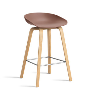 About A Stool AAS 32 -baarijakkara, soft brick / tammi, K 65 cm