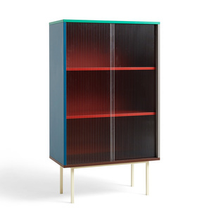 Colour Cabinet -kaappi, monivärinen / lasi, 75 x 130 cm