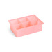 Ice Cube Tray -jääpalamuotti, pink, 6 XXL, kuutio