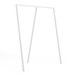 Loop Stand Wardrobe -vaaterekki, valkoinen, L 130 cm