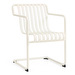 Palissade Cantilever Dining -tuoli käsinojilla, cream white
