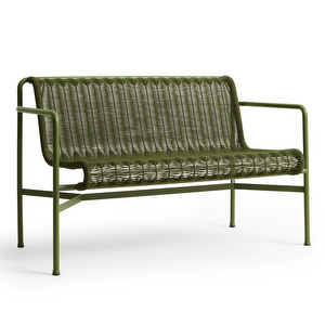 Palissade Cord -penkki selkänojalla, olive, L 128 cm Palissade Cord -penkki selkänojalla, olive, L 128 cm