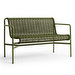 Palissade Cord -penkki selkänojalla, olive, L 128 cm