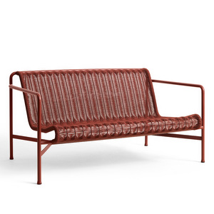 Palissade Cord -sohva, iron red, L 139 cm