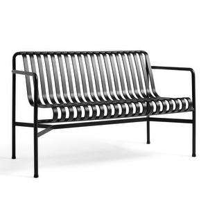 Palissade Dining -penkki, anthracite, käsinojilla