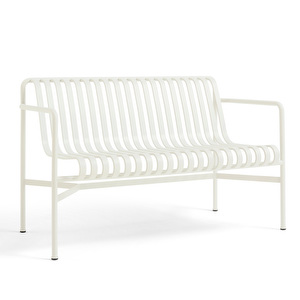 Palissade Dining -penkki, cream white, käsinojilla Palissade Dining -penkki, cream white, käsinojilla