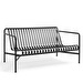 Palissade-sohva, anthracite, L 139 cm