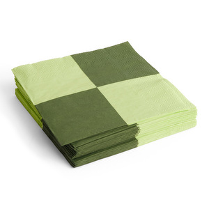 Pattern-paperiservetit, vaaleanvihreä/vihreä, dinner