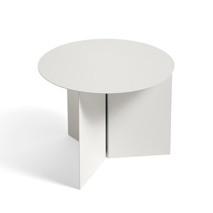 Slit-sohvapöytä, valkoinen, ⌀ 45 cm