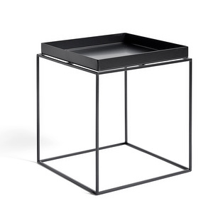 Tray-pöytä, black, 40 x 40 cm