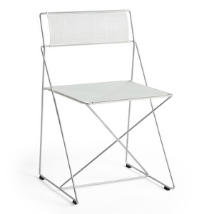 X-Line -tuoli, galvanoitu teräs / chalk white