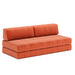 CozyPad-vuodesohva, Esina-kangas 412 rust orange, L 208 cm