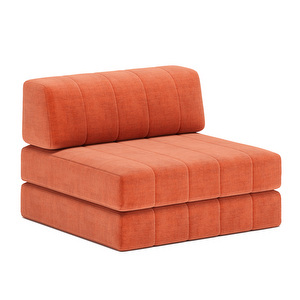 CozyPad-vuodetuoli, Esina-kangas 412 rust orange, L 104 cm