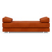 Sigmund Alu -daybed, Corduroy-kangas burned orange / alumiini, L 200 cm