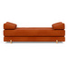 Sigmund Drip -daybed, Corduroy-kangas burned orange / tammi, L 200 cm
