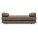 Sigmund Indu -daybed, Esina-kangas 411 cedar brown / musta, L 200 cm